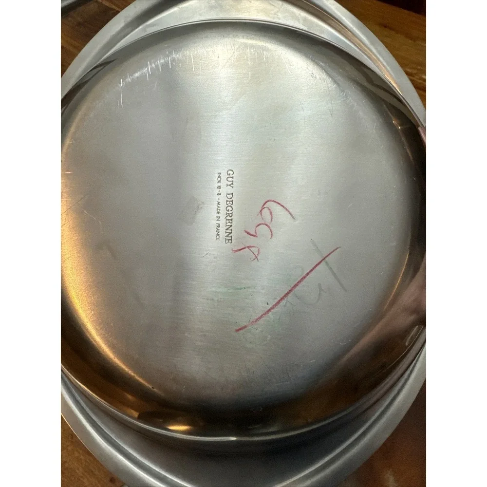 Guy Degrenne stainless steel serving dish With cover Lid (TD)